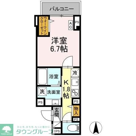 Skey residence井田中ノ町の物件間取画像